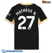 Fotballdrakt Dame Manchester City Matheus Nunes #27 Bortedrakt 2026-27 Kortermet